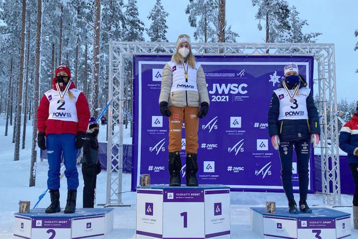 Junioren-WM Skilanglauf Vuokatti/Finnland 2021: Lisa Lohmann (Oberhof) (Foto: privat)