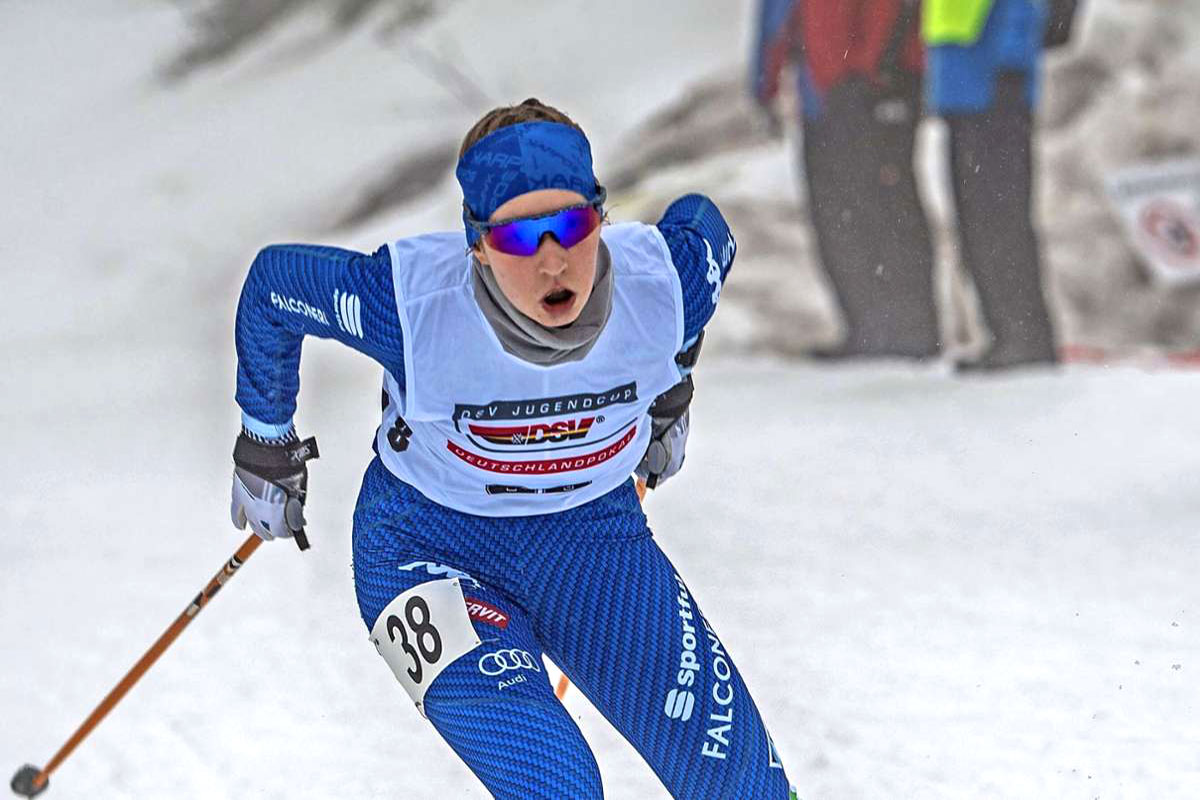 Deutsche Junioren-Meisterschaft Skilanglauf 2022 Oberhof: Nelly Hartwig (SV Biberau) (Foto: Gerhard König)