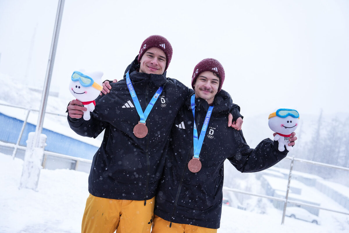 Youth Olympic Games 2024 Gangwon/Südkorea: Lous Grünbeck, Maximilian Kührt (Rennrodeln Doppelsitzer)